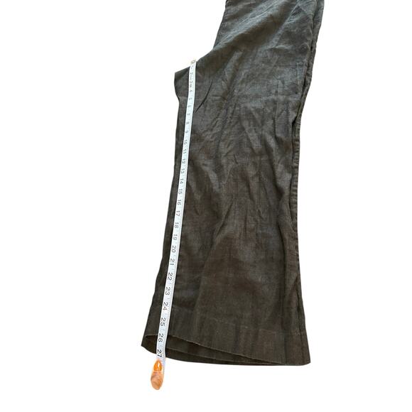 Talbots Black Basic Relaxed Langenlook Linen Blend Straight Leg Pants Size 18W - Picture 10 of 11